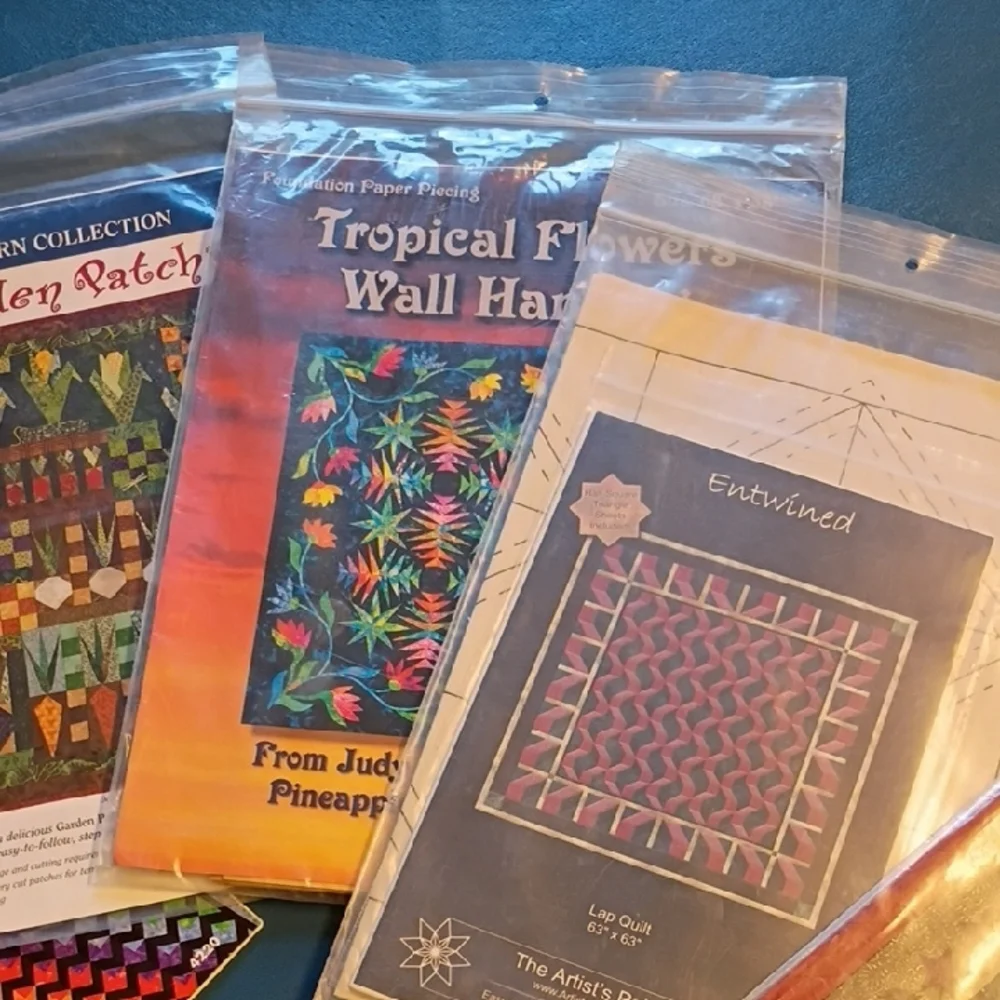 Multiple Quilting Pattern Assortment - Colorful Designs - Picture 4 of 5